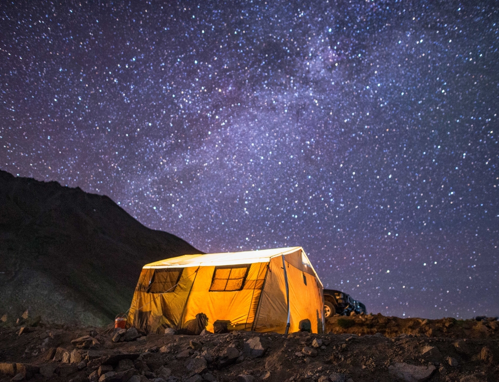 stars in night Deosai National Park