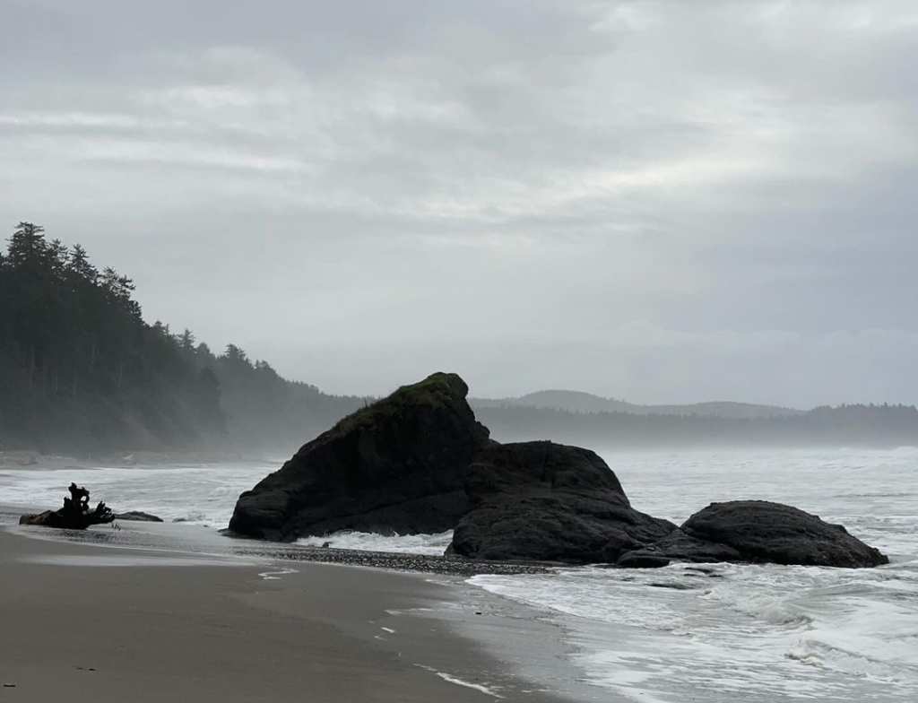 Shi Shi Beach surfing 