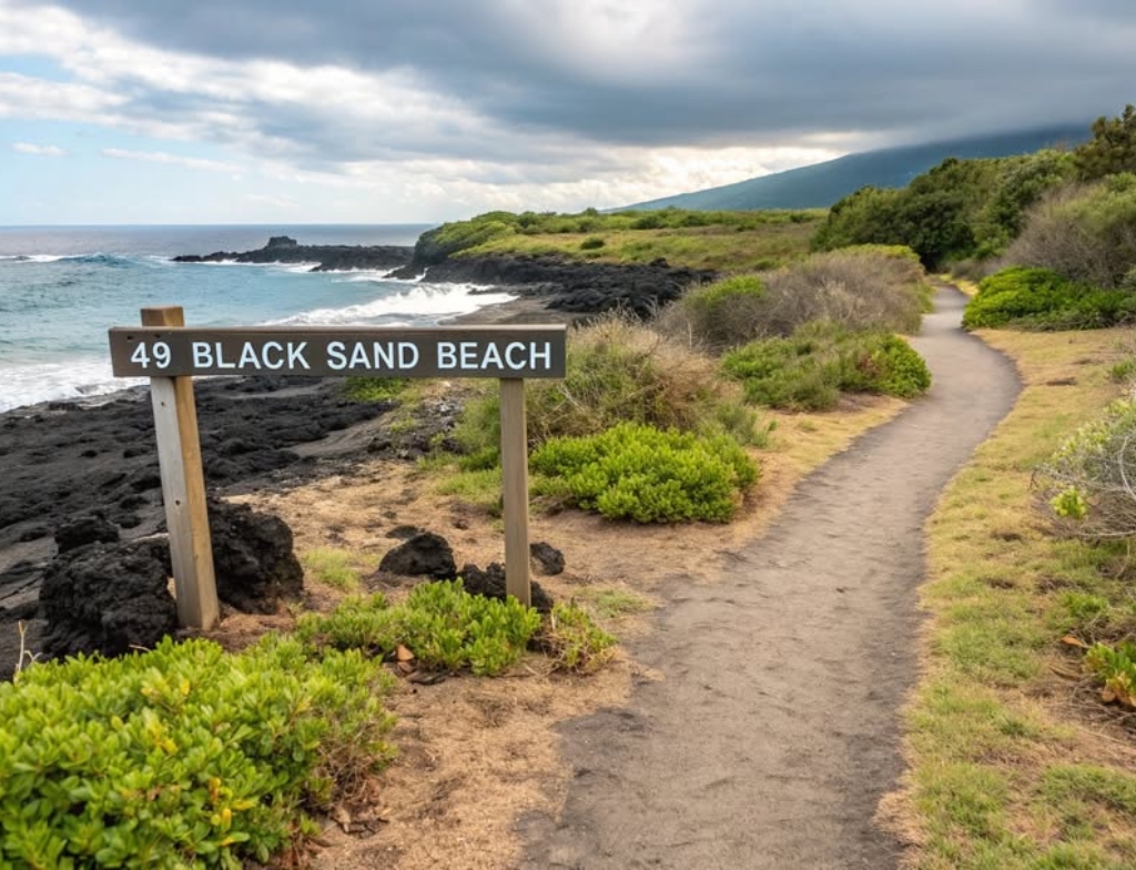 49 black sand beach trail